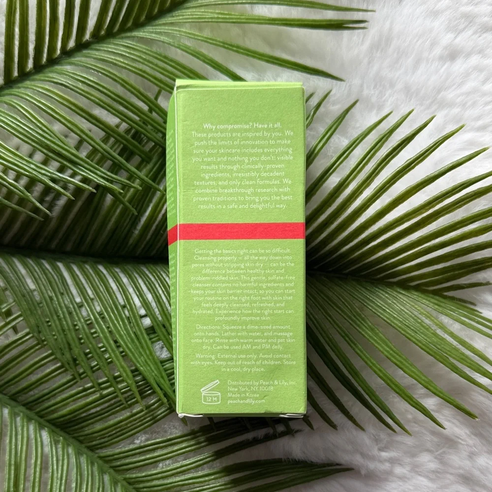 NEW Peach & Lily Power Calm Hydrating Gel Cleanser Travel Size